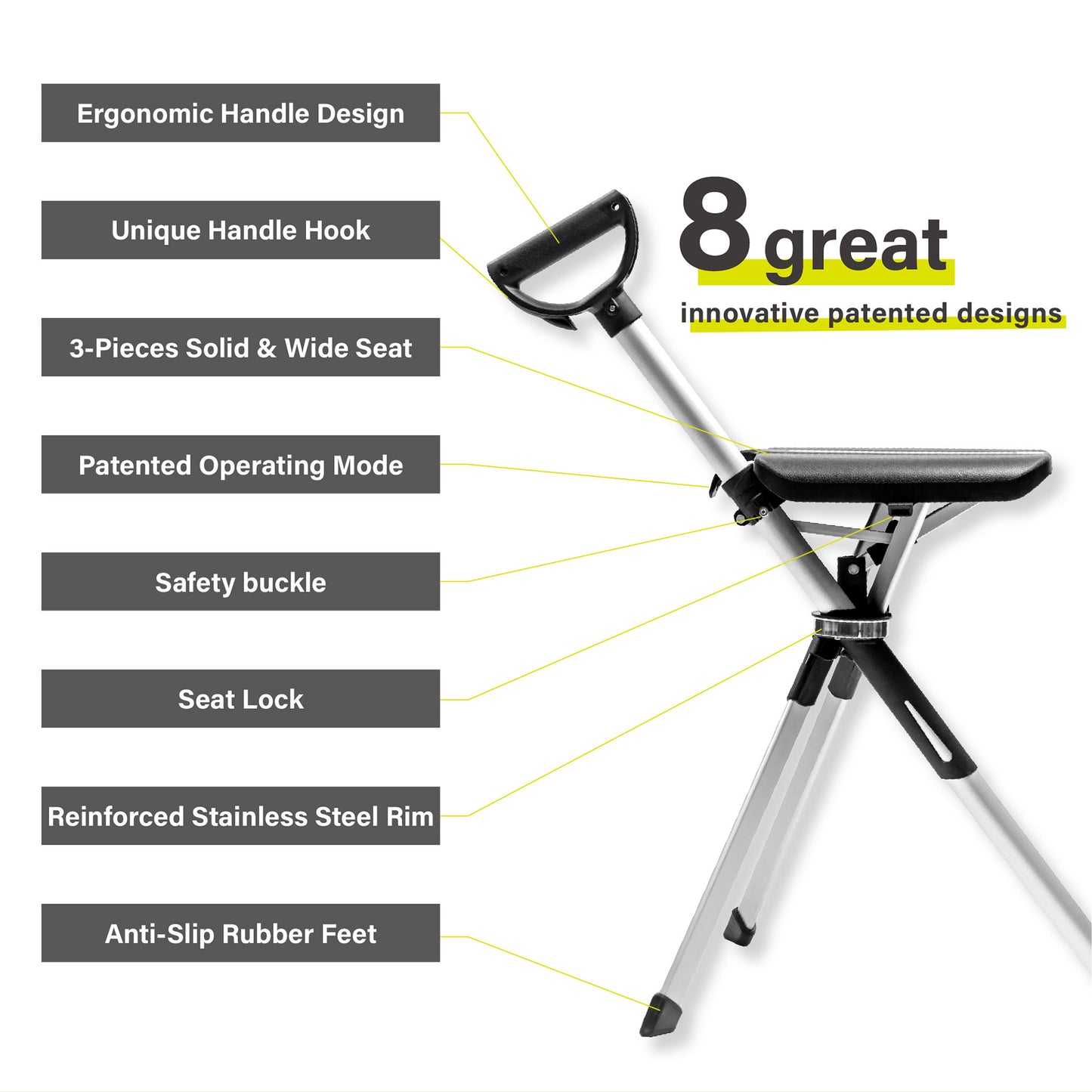 Ta-Da Chair Series 2 - Foldable Chair Walking Seat